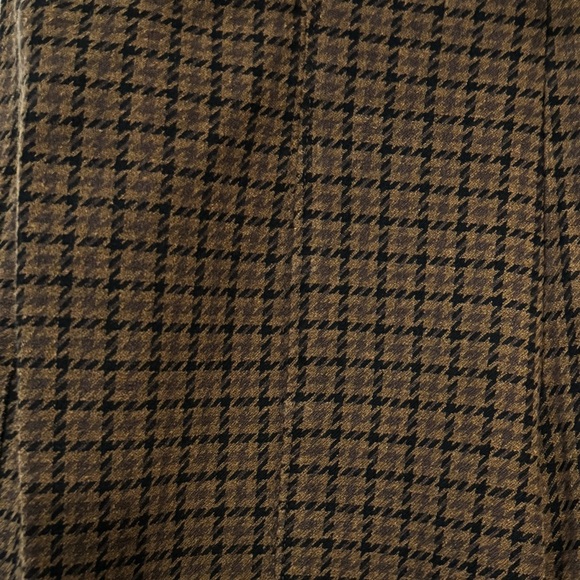 Old Navy High Rise Pull On Pixie Brown Plaid Wide Leg Elastic Waist L - Picture 4 of 6